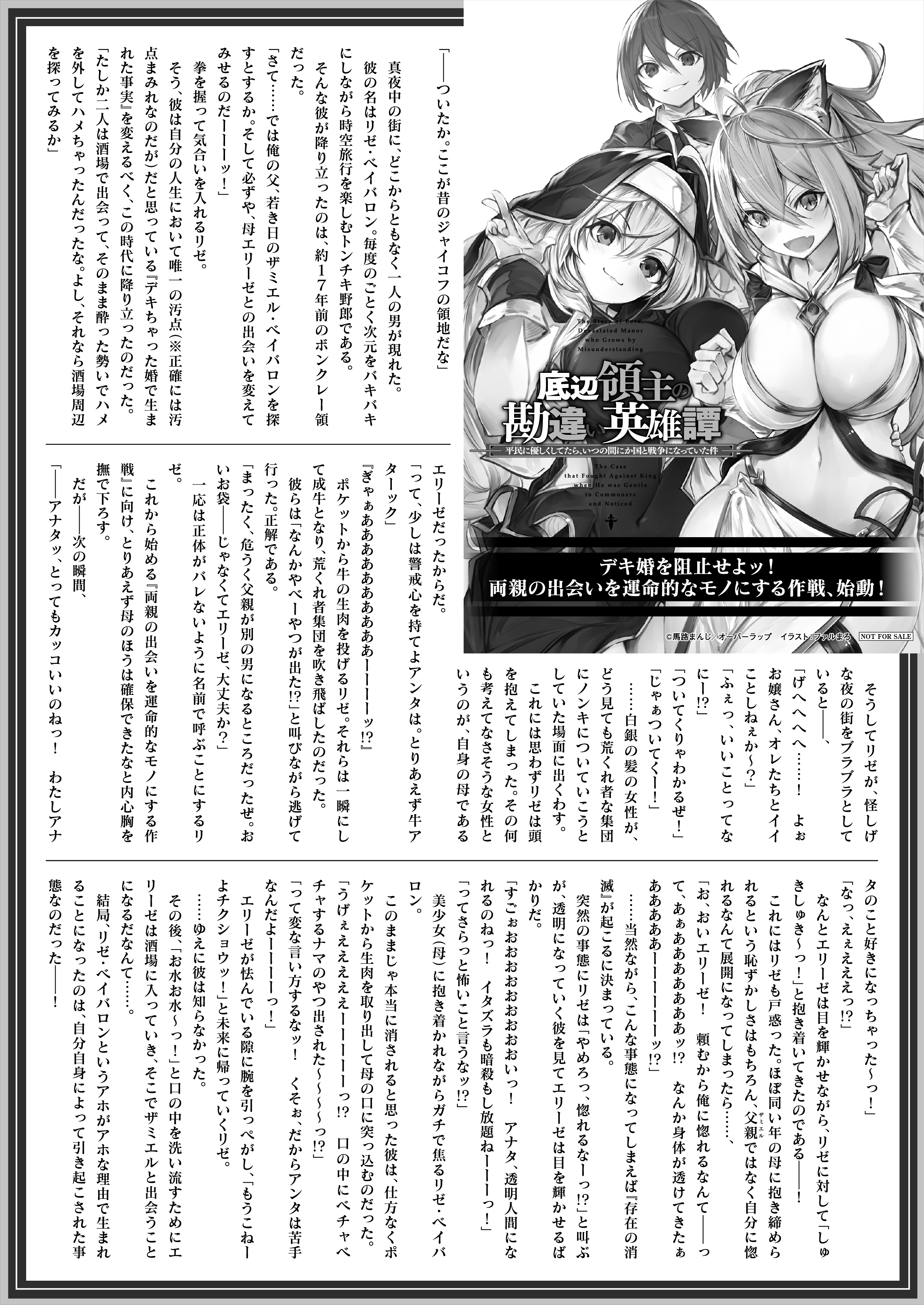 【文庫】『底辺領主の勘違い英雄譚 3　～平民に優しくしてたら、いつの間にか国と戦争になっていた件～』B5SSペーパー